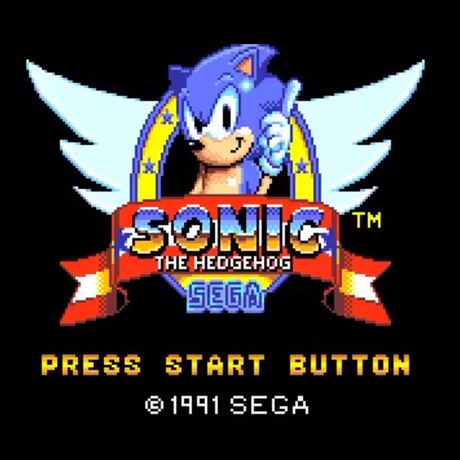 Sonic tinha um visual colorido, assim como cenários repletos de loopings e moedas