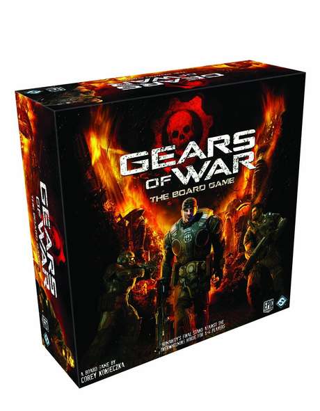 A missão do jogo de tabuleiro de Gears of War é a mesma. Mas no lugar do joystick, o jogador usa apenas dados e peças de plástico