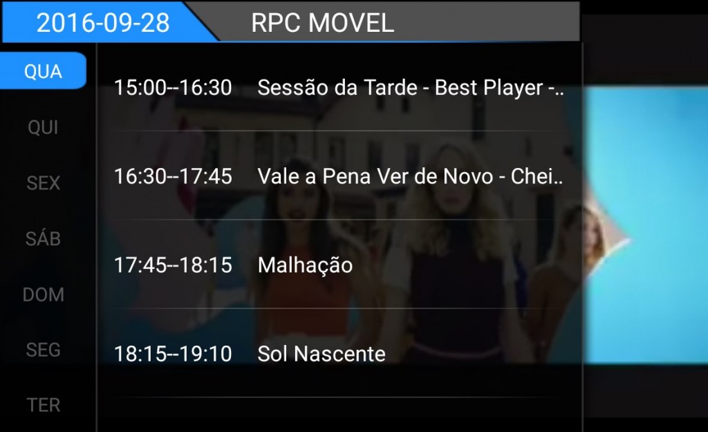 O Guia de Programação é enviado pelas emissoras junto com o sinal de TV Digital.