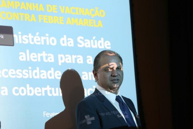 Brasília - O ministro da Saúde, Ricardo Barros, faz balanço da campanha de vacinação contra a febre amarela (Fabio Rodrigues Pozzebom/Agência Brasil)
