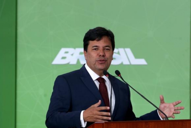 Brasília - O ministro da Educação, Mendonça Filho, discursa na cerimônia de lançamento da Política de Inovação - Educação Conectada, no Palácio do Planalto (Wilson Dias/Agência Brasil)