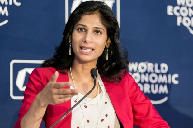 Gita Gopinath, Professor of Economics, Harvard University, USA at the India Economic Summit 2016 New Delhi, India, Copyright by World Economic Forum / Benedikt von Loebell #wef #ies16