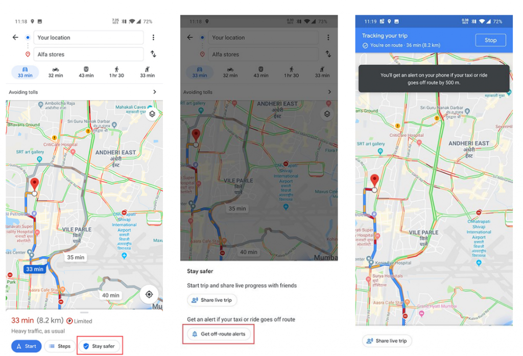 Google Maps ganha notificação sobre desvio de rota em táxi e similares - 2