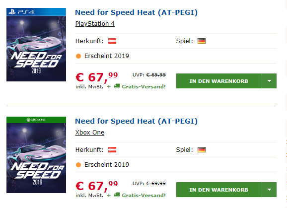 Novo Need for Speed Heat é revelado sem querer por loja australiana - 2