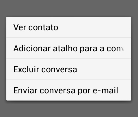 Tela que abrirá no WhatsApp. Clique na segunda opção.