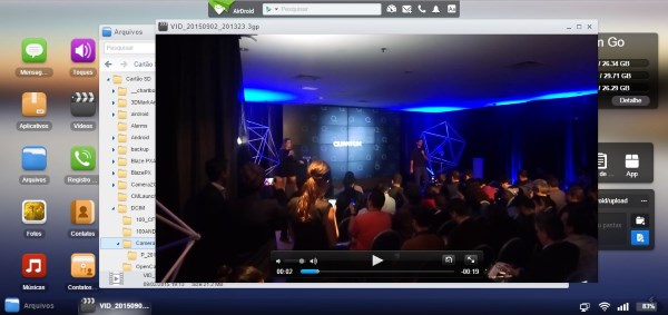 transferir arquivos no quantum go