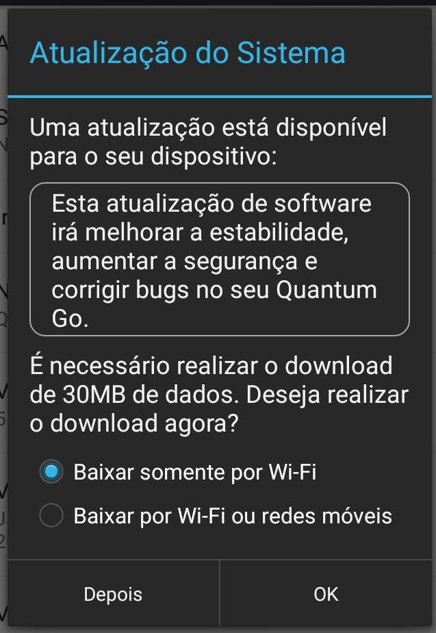 Atualizações de Sistema: Melhorias para o Quantum GO