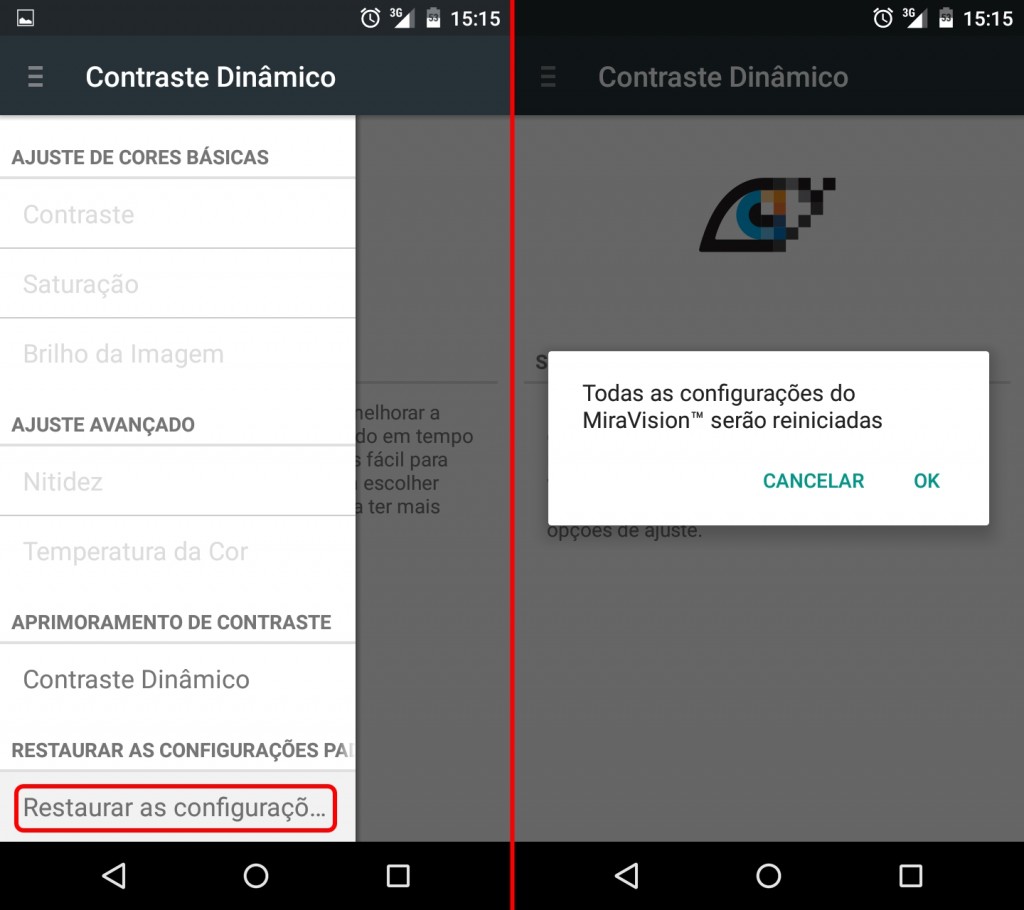 Selecione a opção