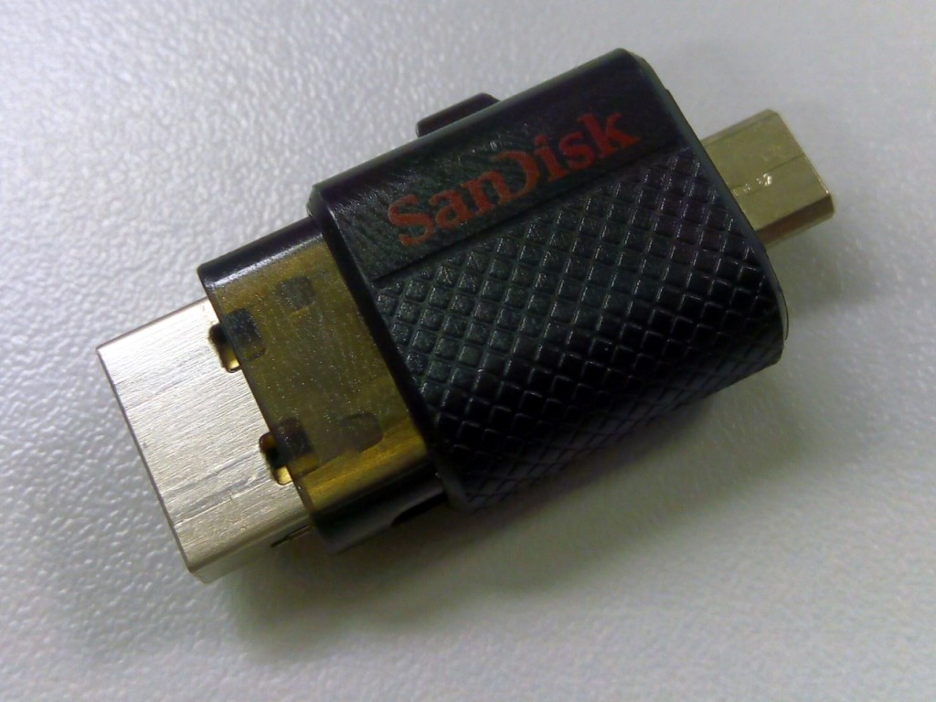 Usar Pendrives no Quantum GO: Um pendrive 