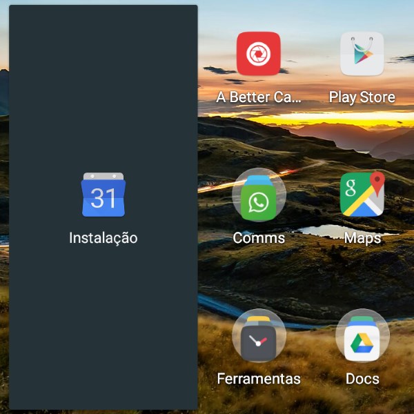 Personalizar seu Smartphone: Para ter um widget de volta, basta clicar sobre seu ícone.