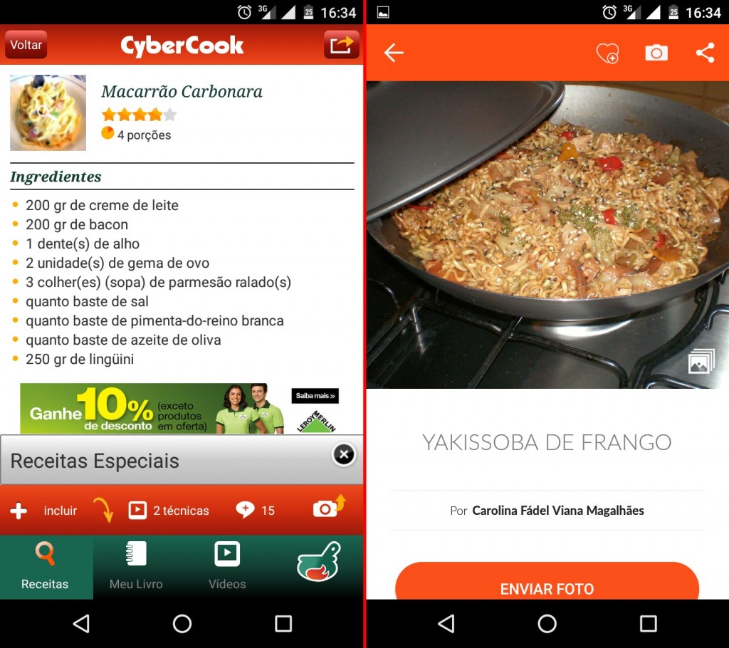 Cybercook e Tudo Gostoso são alguns apps para ajudar na cozinha que não podem faltar