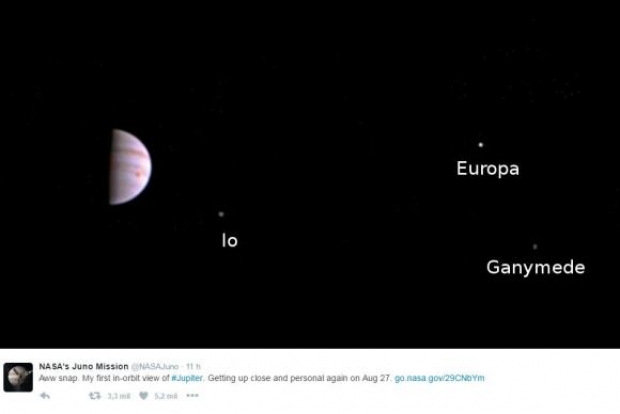  Io, Europa e Ganimedes