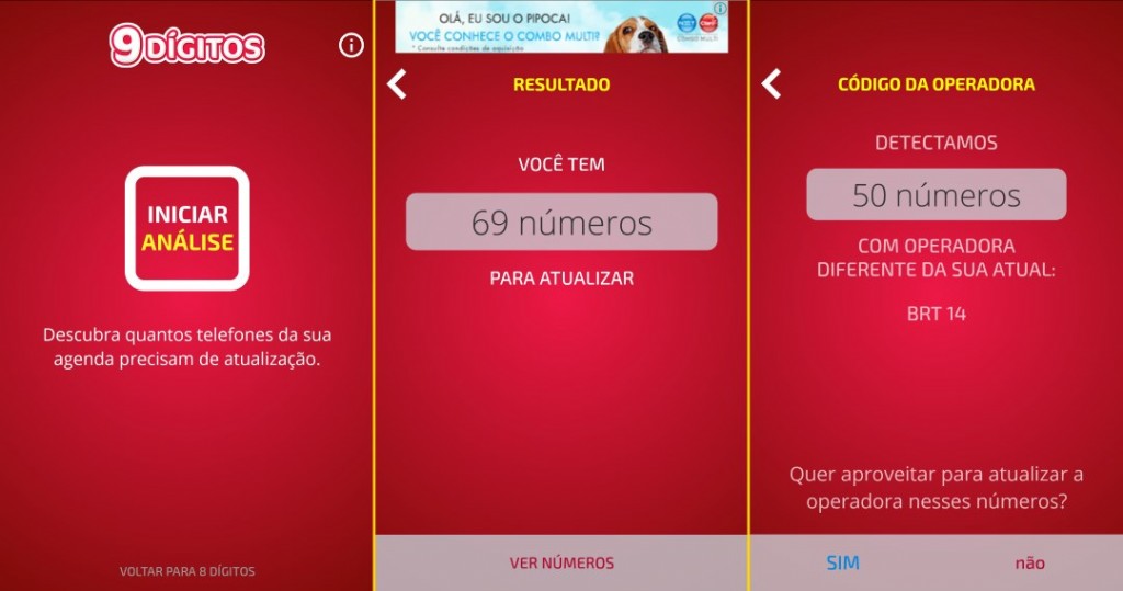 nono digito celular