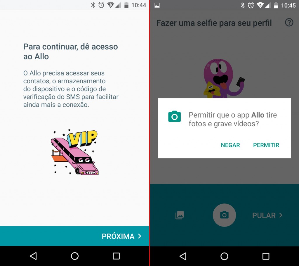 google allo permissao