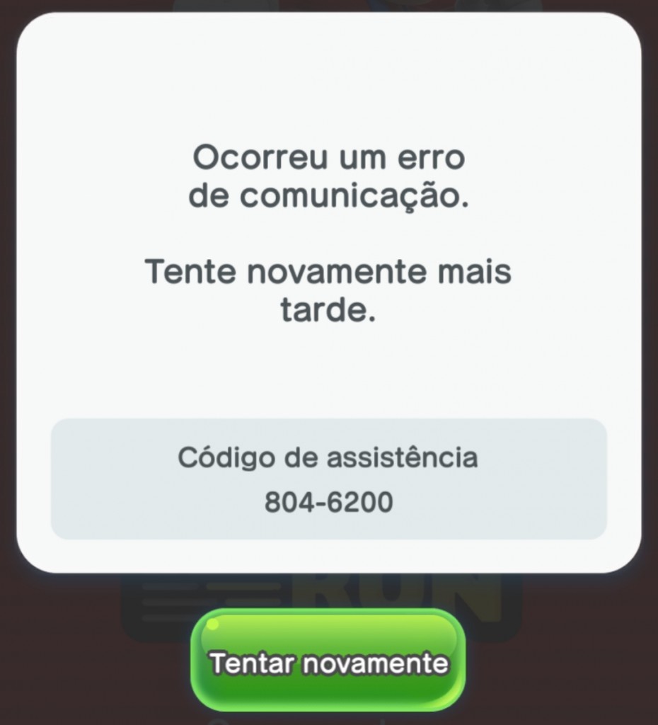 Super Mario Run Erro