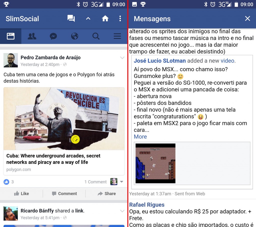 SlimSocial Alternativa Facebook