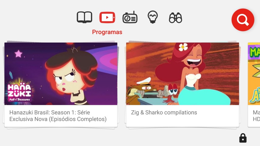 YouTube Kids Tela Principal