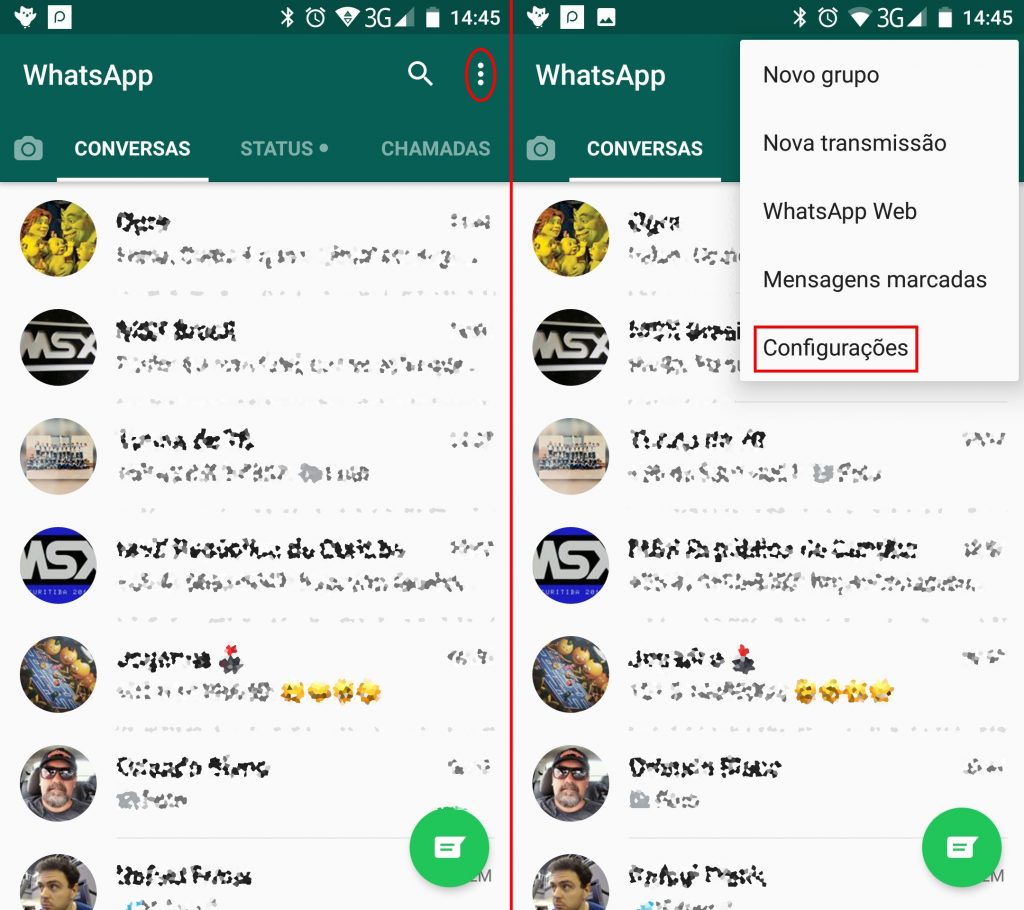 backup das conversas no WhatsApp