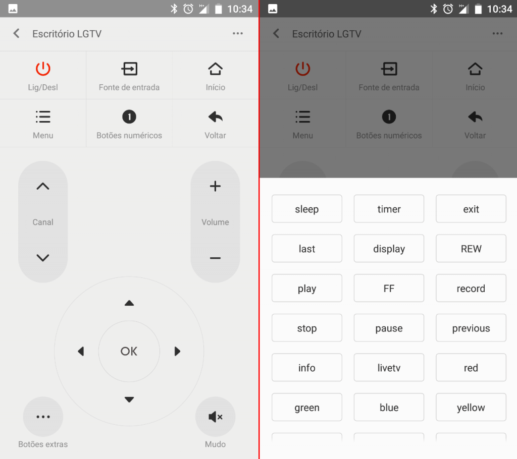 usar o Quantum SKY como controle remoto