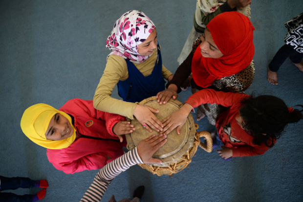 Capoeira para refugiados