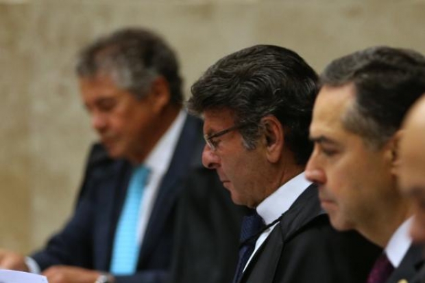 O ministro do STF Luiz Fux durante julgamento de pedido de habeas corpus do ex-presidente Lula (José Cruz/Agência Brasil)