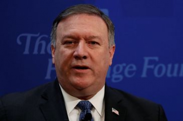 O secretário de Estado dos Estados Unidos, Mike Pompeo, fala sobre novas sanções econômicas para frear interferência militar do Irã no Oriente Médio.