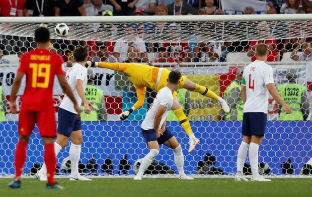 Soccer Football - World Cup - Group G - England vs Belgium - Kaliningrad Stadium, Kaliningrad, Russia - June 28, 2018 Belgium's Adnan Januzaj scores their first goal REUTERS/Lee Smith