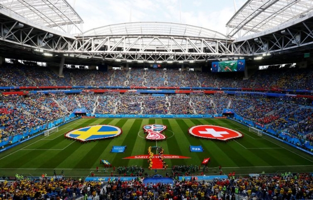 Copa 2018, Sissa e Suécia, início REUTERS/Jason Cairnduff