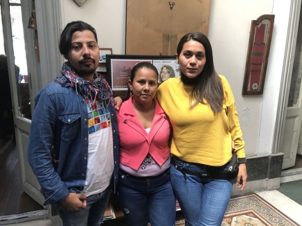 Marieta Cazarré/Agência Brasil/Agência Brasil Yader Parajón, Ariana Mcguire e Carolina Hernández seguem nesta quarta-feira para o Brasil