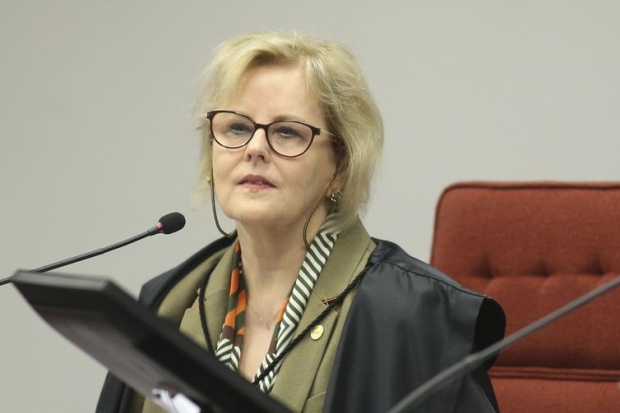 A ministra do Supremo Tribunal Federal (STF), Rosa Weber, durante a segunda e última audiência pública sobre descriminalização do aborto.