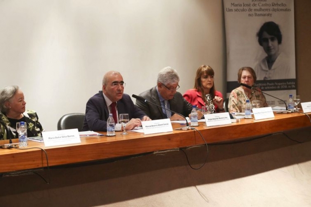 Seminário “Jornada Maria José de Castro Rebello: um século de mulheres diplomatas no Itamaraty”, o evento é promovido pela Fundação Alexandre de Gusmão (FUNAG), com apoio do Grupo de Mulheres Diplomatas