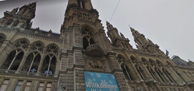 Varanda de Hitler, Prefeitura de Viena