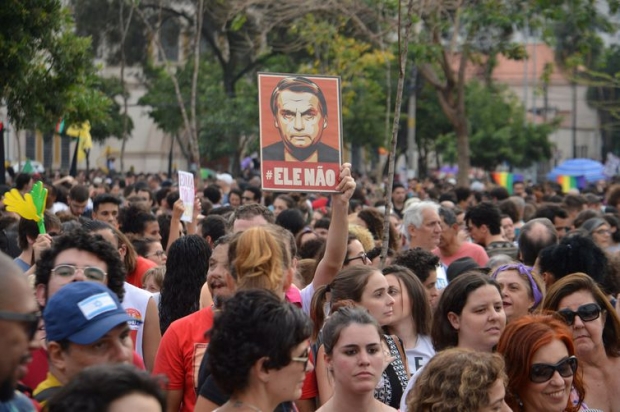  Manifestação Mulheres contra Bolsonaro no Largo da Batata, região oeste de São Paulo