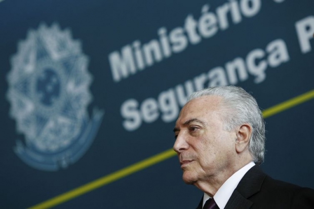 Presidente Michel Temer durante Cerimônia de imposição da Ordem do Mérito da Segurança Pública.