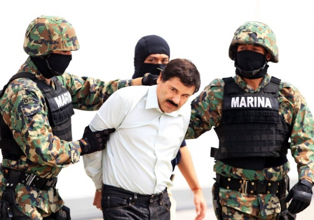 O maior traficante mexicano El Chapo é preso após duas fugas de presídios (Mario Guzman/Agência Lusa)