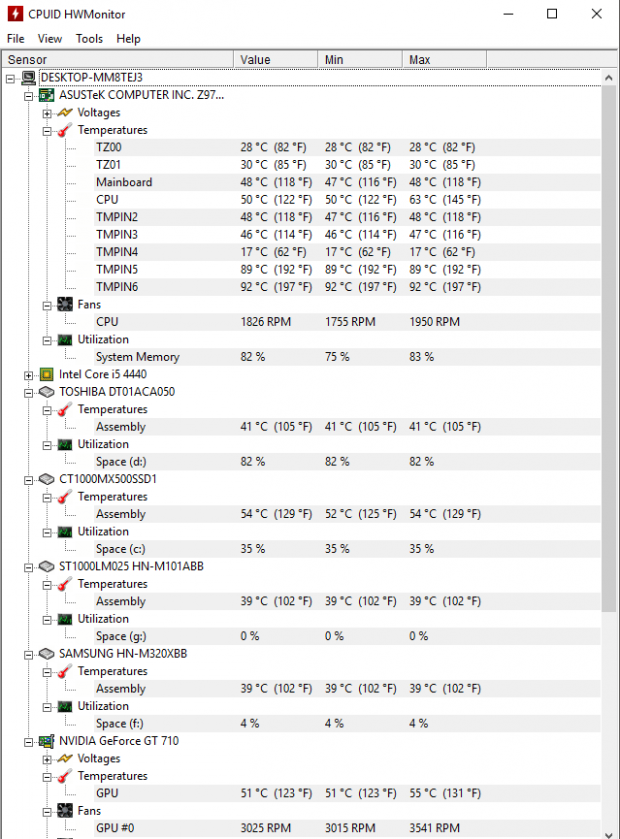 O HWMonitor e softwares do gênero ajudam a monitorar voltagem, temperatura e funcionamento dos coolers do seu computador