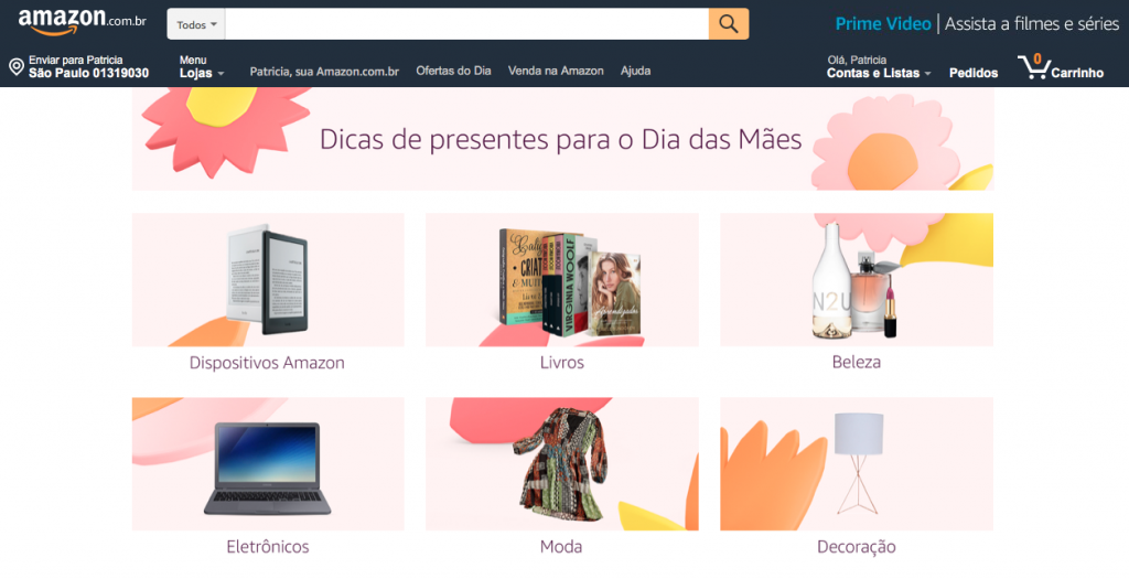 Amazon cria guia interativo de presentes para o Dia das Mães - 2