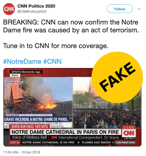 Incêndio na Catedral de Notre Dame é prato cheio para mentiras em redes sociais - 2
