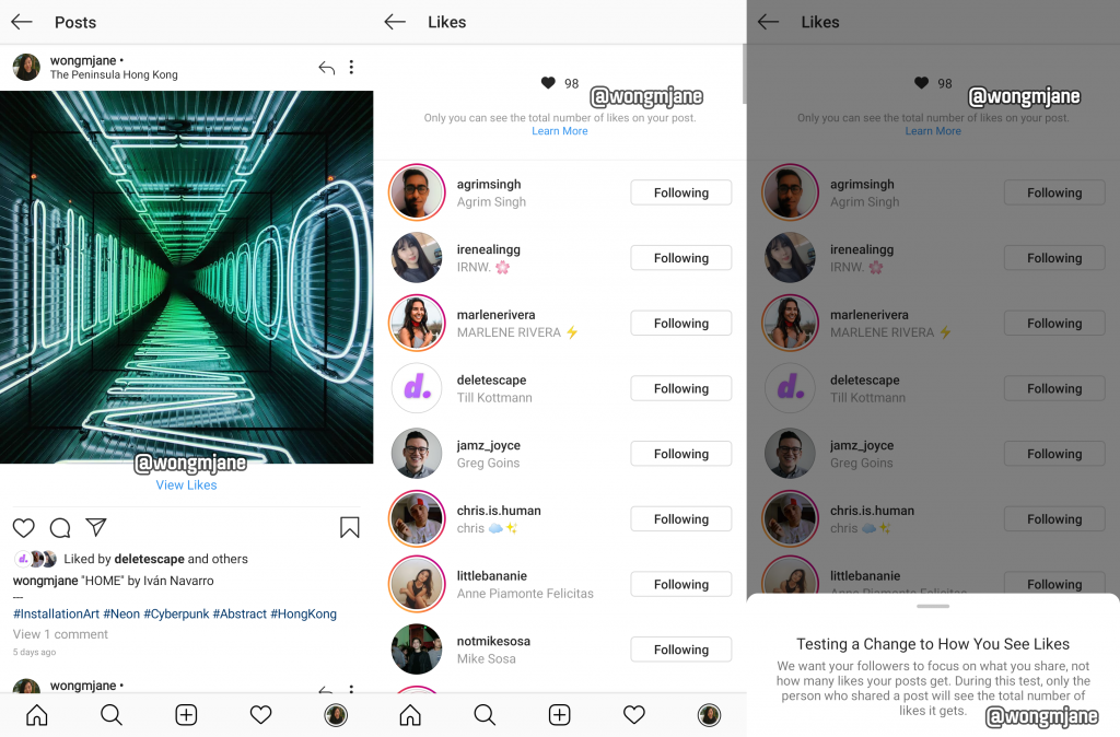 Instagram testa esconder número de likes, exibindo-os só ao autor da postagens - 2