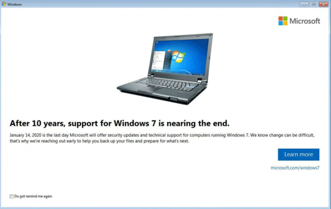 Suporte da Microsoft ao Windows 7 será encerrado em janeiro de 2020 - 2