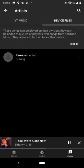 YouTube Music passa a reproduzir arquivos de música armazenados no dispositivo - 2