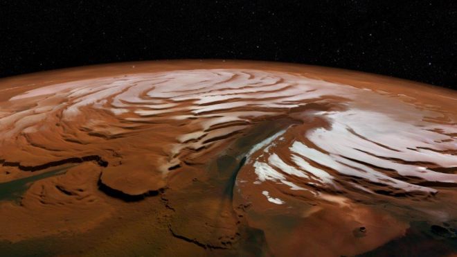 Cientistas creem ter encontrado um novo reservatório de água congelada em Marte - 2