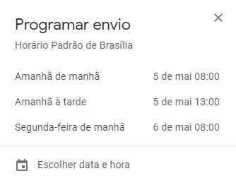 Gmail | Como programar antecipadamente o envio de mensagens - 3