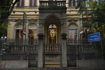 Exposição O Carnaval das Crianças Brasileiras no Museu Villa-Lobos, em Botafogo, na zona sul do Rio de Janeiro.