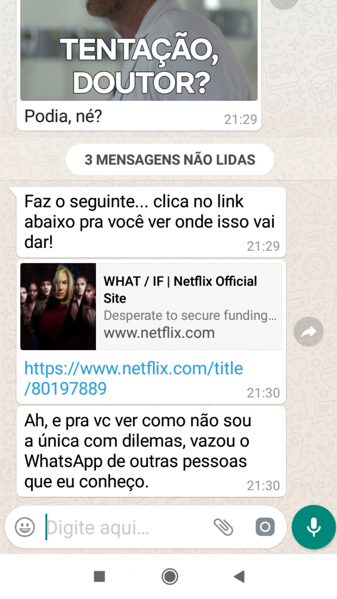 Netflix usa bots para divulgar sua nova série dramática no WhatsApp - 3