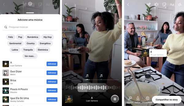 Facebook e Instagram ganham recursos musicais no Brasil - 3