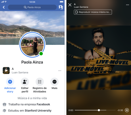 Facebook e Instagram ganham recursos musicais no Brasil - 4