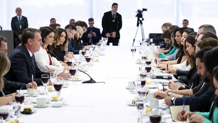 (Brasília - DF, 14/06/2019) Café da manhã com Jornalistas. Foto: Marcos Corrêa/PR