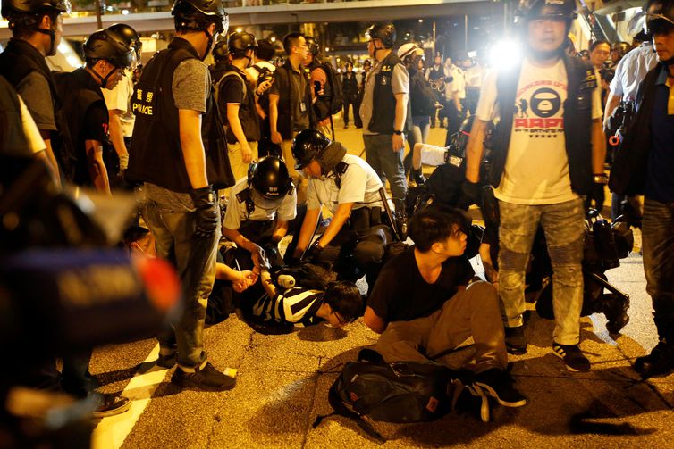 Protestos, Hong Kong. REUTERS/James Pomfret