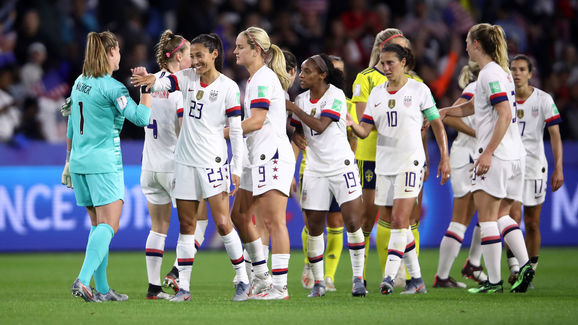 Alyssa Naeher,Christen Press,Lindsey Horan,Crystal Dunn,Carli Lloyd